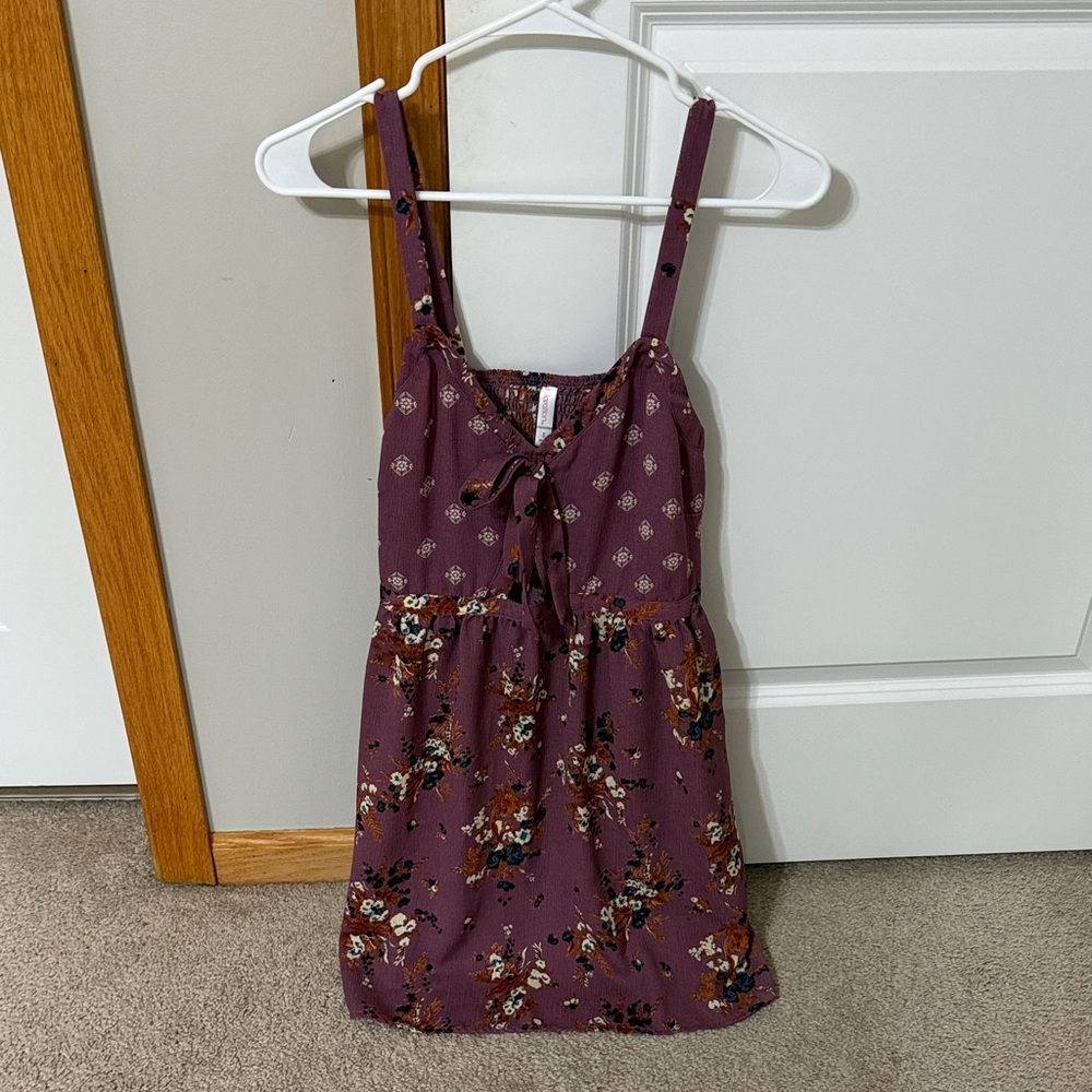Xhilaration Plum Floral Dress